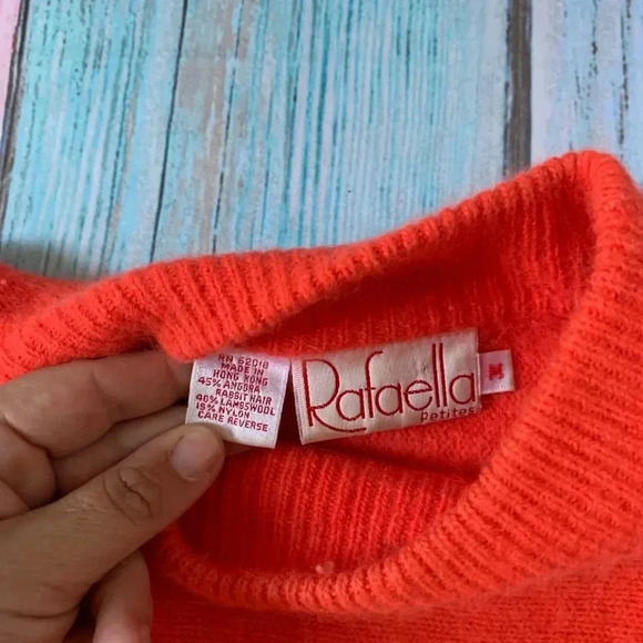 Vintage cropped angora blend sweater - Picture 5 of 7